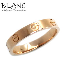 カルティエ ミニラブ リング K18PG ピンクゴールド 指輪 ＃55 約15号 ジュエリー CARTIER 横浜BLANC【中古】