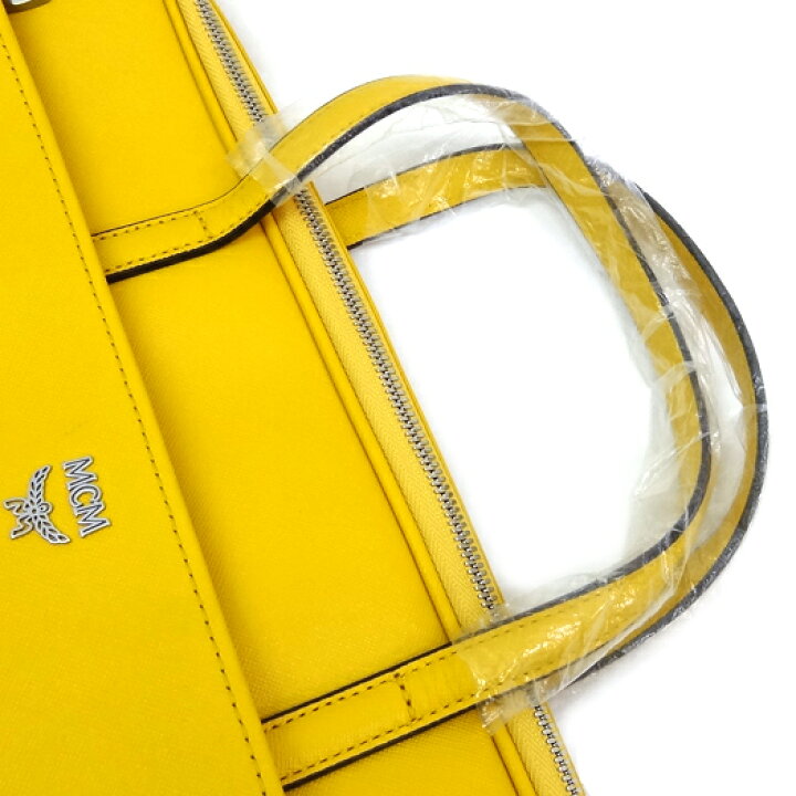 楽天市場】MCM ビジネスバッグ ブリーフケース 2way レザー イエロー  