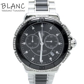 タグホイヤー フォーミュラ1 ステンレス セラミック 腕時計 41mm 12Pダイヤ文字盤 ベゼルダイヤ CAH1212 TAG Heuer 横浜BLANC【中古】