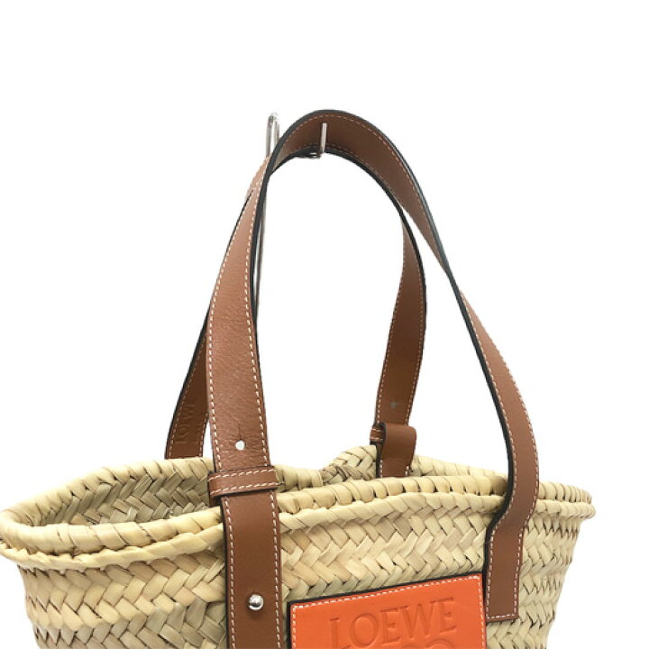 楽天市場】【中古】ロエベ バスケットバッグ スモール ヤシの葉 カーフ  
