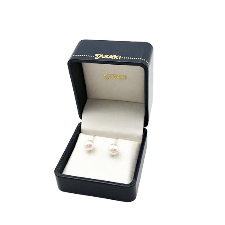 楽天市場】【中古】TASAKI パール イヤリング K14WG 真珠 7.4mm  