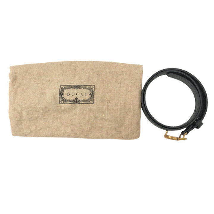 楽天市場】【中古】グッチ GGマーモント ダブルGバックル 70cm ベルト  