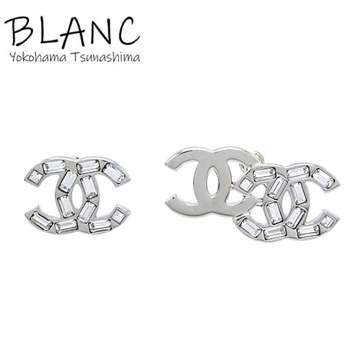 楽天市場】シャネル ココマーク ラインストーン ピアス メタル  
