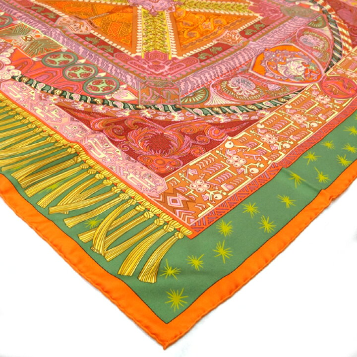 楽天市場】【中古】 エルメス カレ90 スカーフ SUR UN TAPIS VOLANT 空 