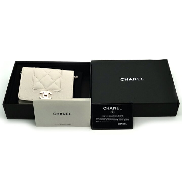 楽天市場】シャネル マトラッセ ミニ チェーンウォレット コインパース  