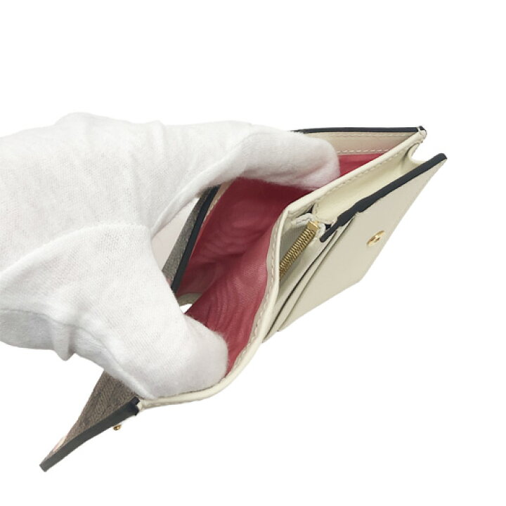 楽天市場】グッチ レ ポム 2つ折り財布 カードケース GGスプリーム  