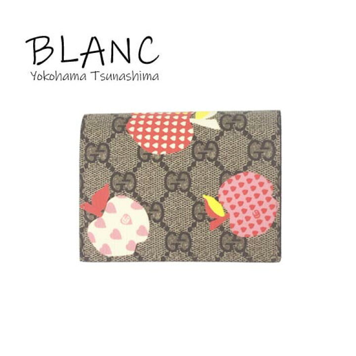 楽天市場】グッチ レ ポム 2つ折り財布 カードケース GGスプリーム  