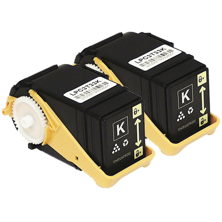 楽天市場】Mサイズ LPC3T33 エプソン epson ブラック×2セット互換 