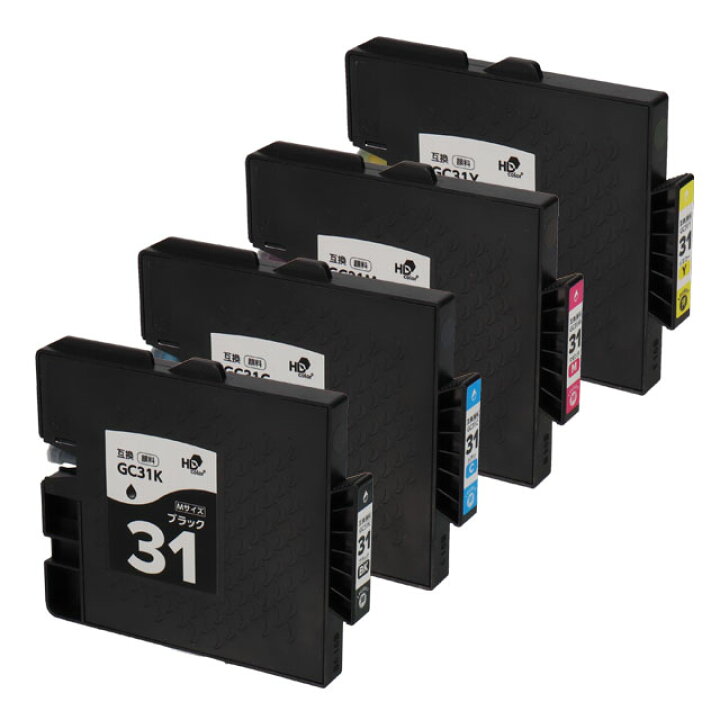 楽天市場】【全色顔料/Mサイズ】 GC31 リコー(RICOH) GXカートリッジ 4 