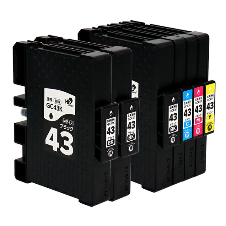 楽天市場】Mサイズ 顔料 SGカートリッジ GC43 RICOH リコー 4色＋ 