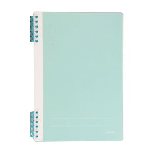 ★10%OFFクーポン配布中★ルーズリーフスリムバインダー B5 50枚 4色 おしゃれ グリーン ライトベージュ ブルー パープル シンプルなデザイン Nusign deli