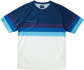 スパッツィオ フットサル Jr．グラデーションパネル 半袖プラシャツ 20SS ネイビー ケームシャツ・パンツ(ge0938-21)