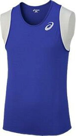 アシックス M’Sランニングシャツ 45 ブルー(xt1038-45)