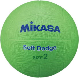 MIKASA ハントドッチ ソフトドッジ2号 ゴム 薄緑 STD-2SR-LG 21 ボール(std2srlg)