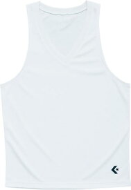 コンバース バスケットボール ゲームインナーシャツ メンズ タンクトップ インナー アンダー 吸汗 速乾 バスケ バスケット アップウェア トレーニング 部活 練習 試合 新入部員 23SS ホワイト アンダーシャツ(cb231703-1100)