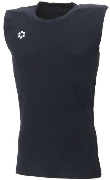 スフィーダ フットサル BP コンプレッションベースレイヤーシャツN／S 19FW BLACK ケームシャツ・パンツ(sa21827-black)