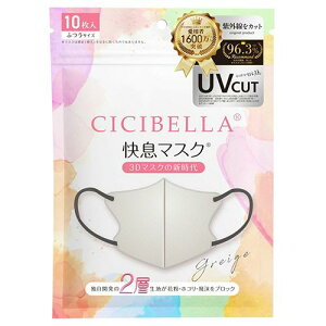 CICIBELLA �V�V�x�� �����}�X�N �g���̂� �}�X�N �ӂ��T�C�Y 10���� �O���[�W��