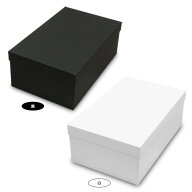 ギフトボックス 貼り箱(No.08) 靴箱 大 共通 内寸320×200×120mm 白/黒
