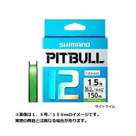 【メール便対応】 シマノ ライン ピットブル12 PL-M62R 12本編み 200m (カラー:サイトライム) 1.0号