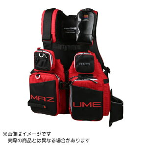 mazume MZLJ-705 タイドマニアライフジャケット #レッド #フリー