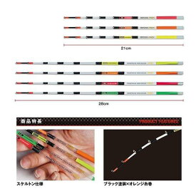 大阪漁具 PROX 攻棚ワカサギ扁平スケルトン穂先 SSS 21cm (カラー:蛍光イエロー)