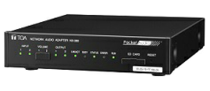 TOA ネットワークオーディオアダプター 1UサイズNX-300 音響機器 監視機器のヨコプロ