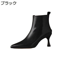 【全店10％OFFクーポン】ショートブーツ ブーツ 秋冬 ポインテッドトゥ ピンヒール ヒール6.5cm ショート PU 軽量 シンプル 無地 防寒 歩きやすい 疲れない 走れる 疲れにくい 秋冬ブーツ ビジネス ハロウィン 通勤オフィス