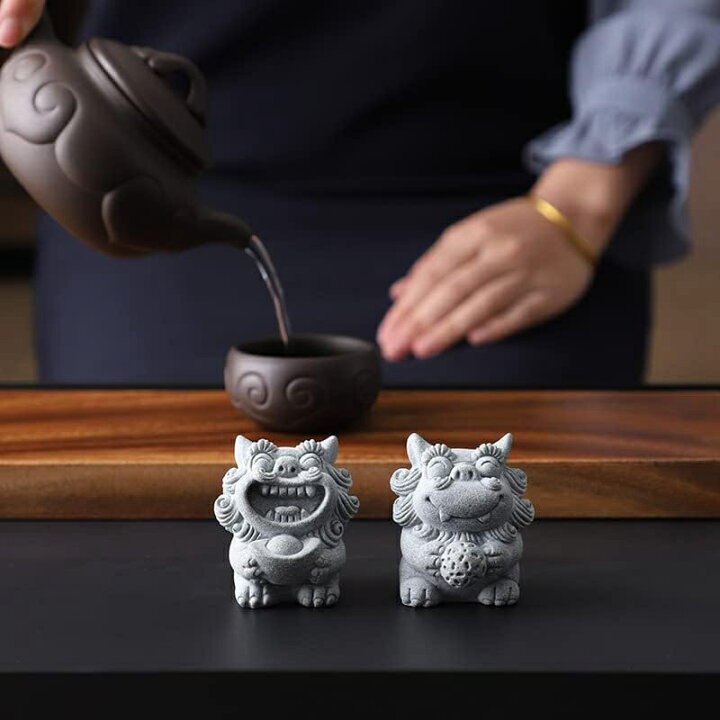 楽天市場】【20%OFFクーポン〜】置物 開運風水グッズ 獅子置物 狛犬 