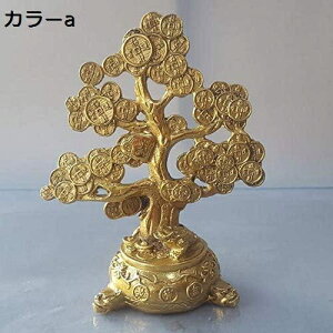 【20%OFFクーポン〜】彫刻鑑賞 純粋な銅 金 なる木宝庫銅 金 幸運な木金属工芸品 家 装飾