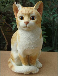 【20%OFFクーポン】猫 ネコ インテリア オブジェ おしゃれ Freesize 置物 最適なプレゼント 赤い服を着た猫 うつ伏せの猫 置き物 庭飾り 足を舐める猫 デザイン13 可愛い ねこ リアル かわいい 人