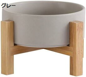 【20%OFFクーポン〜】犬 フードボウル 猫 水飲み皿 大型犬 餌入れ 食器 水飲み器 猫のエサ入れ 猫水飲み陶器 滑り止め 取り外し可能 ペット用品 食べやすい ご飯台 子犬猫用フードボウル 手入れ簡単 天然竹製スタンド付き 安定感