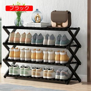 【20%OFFクーポン〜】シューズラック 折りたたみ シューズボックス 棚 スリム 下駄箱 靴棚 靴箱 省スペース オープンラック 玄関収納ラック キッチンラック 浴室用ラック ウッドラック 小物