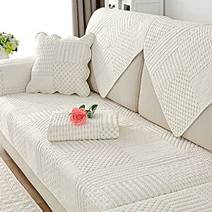 【20%OFFクーポン〜】北欧 花柄 癒す系 70*150cm ソファーカバー 綿 布 四季通用 滑り止め マルチカバー 水洗い ファッション ふわふわ 厚手 キルト 2人掛け 3人掛け キルティング 肘なしと肘付き