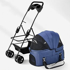 【20%OFFクーポン〜】ペットカート ペットかーと 小型犬 犬 ベビーカー ショッピングカート 4輪 多頭用 ペットベビーカー 折りたたみ簡単 犬 猫 軽量 安全装置付 ドッグカート 中型犬 キャリ