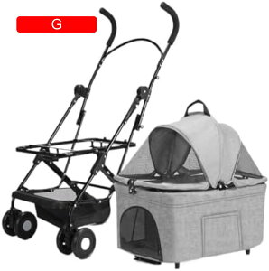 【20%OFFクーポン〜】ペットカート ベビーカー バギー 多頭 猫 犬 小型犬ベビーカー小型犬猫テディベビーカー外出用軽量ペットベビーカー