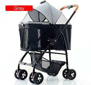 【20%OFFクーポン〜】ペットカート ベビーカー バギー 犬 猫 多頭 分離式 ペットカート アルミ合金フレーム付き 4輪キャッツトロリー 折りたたみ ペット用バギー 前輪360°回転 ブレーキ付き犬