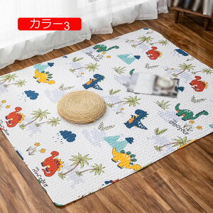 【20%OFFクーポン】キルトラグ 綿 柄 ラグ ラグマット防塵 ラグカーペット 洗える 滑り止め付 おしゃれ ドアマット西海岸 子供部屋 フロアマット 90x240CM 大判 玄関マット 居間 リビング 書斎