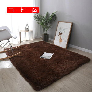 【20%OFFクーポン】ラグ カーペット 50*80 洗える ラグマット オシャレ絨毯 シャギー長毛 滑り止め付き 一年中使える ふわふわ ローズレッド 折り畳み 長方形 センターラグ 夏用 冷房対策 ホッ