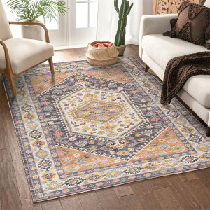 【20%OFFクーポン】民族風 ラグ カーペット 洗える センターラグ 140*200cm リビングマット インテリア おしゃれ カラー8 モダン 年中 ボヘミアン ラグカーペット 部屋飾り 滑り止め 大判 ペルシ