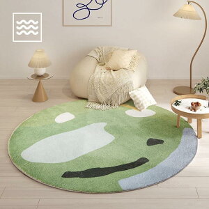 【20%OFFクーポン】ラグ 円形 洗える 防音 80*80cm 遮音 防振 防ダニ カラー2 滑り止め ウォッシャブル 丸 ラグマット 丸ラグ 北欧 子供這うマット フロアマット 床保護マット ベッドサイド イン