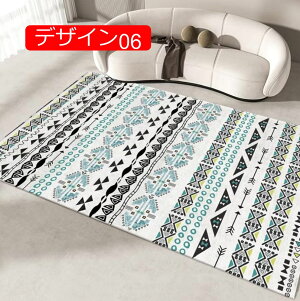 【20%OFFクーポン】ラグ カーペット 100*120cm クラシック ペルシャ風 デコレーション モダン 花柄 オシャレ 耐摩耗性 掃除容易い デザイン03 速乾性 防臭防カビ 滑り止め付 速乾性 グレー 白い