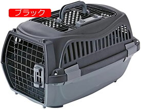 【20%OFFクーポン〜】() 2ドア スマイルキャリー ブラック ペット用 S サイズ