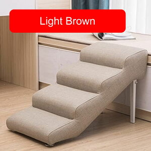 【20%OFFクーポン】ペットステップ 犬 踏み台 ハイベッドビッグドッグ用折りたたみドッグステップ、 中型猫用の4ステップカウチドッグランプ、 自宅や旅行での屋内/屋外用のペット用階段、