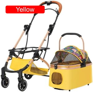 【20%OFFクーポン〜】ペットカート ベビーカー 犬 猫 バギー 多頭 ペットバギー 中型犬および大型犬用の多機能ペットベビーカー 屋外旅行用犬カート ポータブルで折りたたみ可能 犬カート