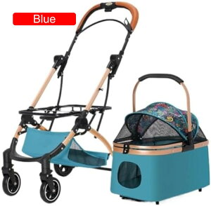 【20%OFFクーポン〜】ペットカート ベビーカー 犬 猫 バギー 多頭 ペットバギー 中型犬および大型犬用の多機能ペットベビーカー 屋外旅行用犬カート ポータブルで折りたたみ可能 犬カート