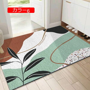 【20%OFFクーポン】屋外ドアマット インテリア 玄関マット 泥落とし オシャレ 北欧 ラグマット 40*60cm 屋外 屋内 大きいサイズ 耐磨耗 吸水性 速乾性 泥除け 防塵 カラー 防滑 滑り止め付き 泥