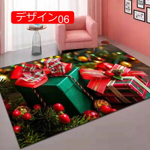 【20%OFFクーポン】玄関マット 屋外 室内 クリスマス 飾り 雰囲気 装飾 新年 パーティーマット おしゃれ 置物 北欧 デザイン09 洗える マット 滑り止め ドアマット バスマット 80*120cm クリスマ