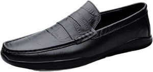 【20%OFFクーポン】革靴 ローファー スリップオン ドライビングシューズ メンズ デッキシューズ 軽量 モカシン 靴 カジュアルシューズ 手作り 紳士靴 ビジネスシューズ ローカット スリッポ