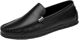 【20%OFFクーポン】メンズ スリッポン 革 ローファー ドライビングシューズ 革靴 軽量 防滑 モカシン シンプル カジュアルシューズ 靴 皮 革 合皮 シンプル 軽量 柔軟 リゾート 素足 男性 紳士