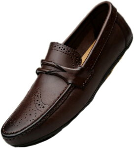 【20%OFFクーポン】ドライビングシューズ 革靴 ドライビングシューズ スリッポンシューズ ローファー 履きやすい メンズ デイリー 就活 トレンド ビジネスシューズ 日常 旅行 通学 運転靴 春